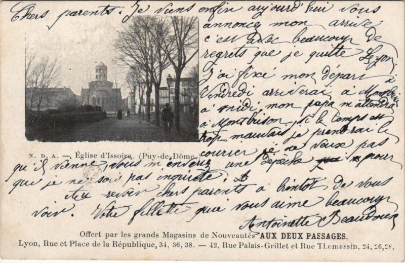 Carte postale ancienne Issoire Eglise à Issoire
