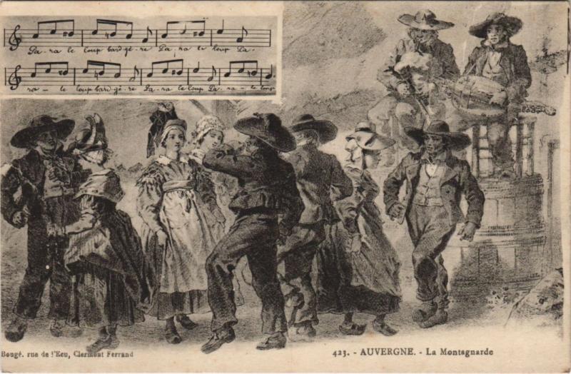 Carte postale ancienne Auvergne - La Montagnarde - Folklore