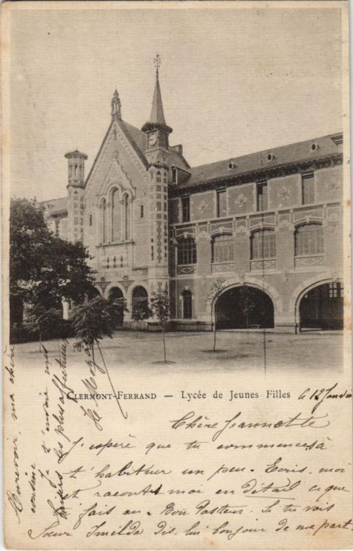 Carte postale ancienne Clermont Ferrand Lycee de Jeunes Filles à Clermont-Ferrand