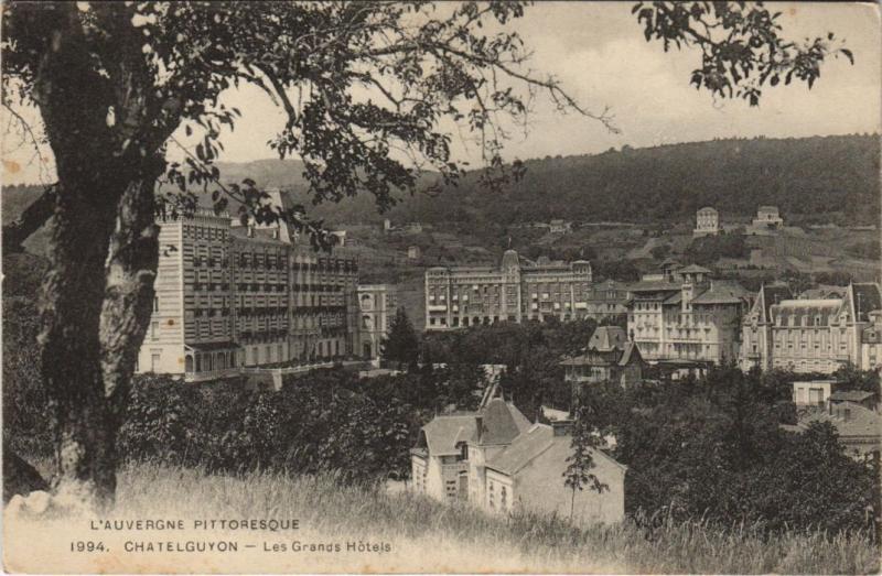 Carte postale ancienne Chatel-Guyon Les Grands Hotels