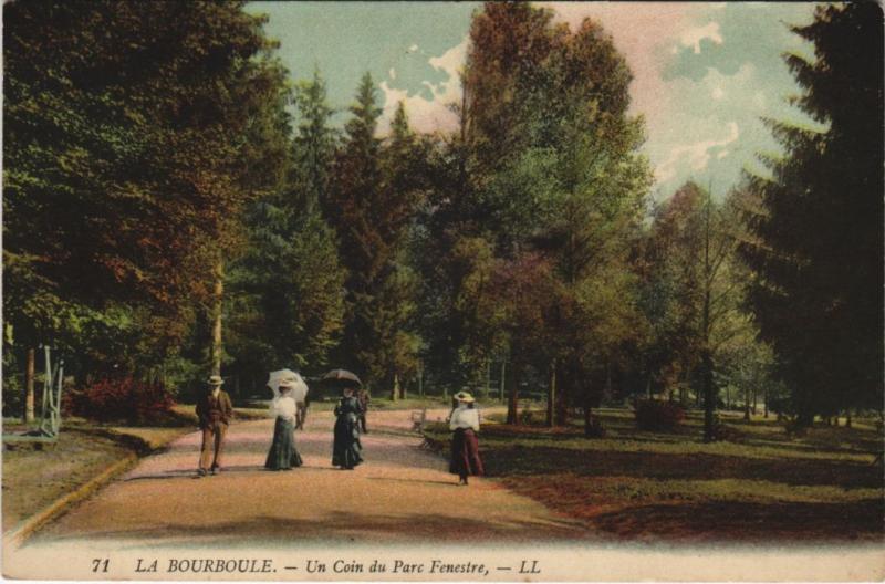 Carte postale ancienne La Bourboule un coin du Parc Fenestre à La Bourboule