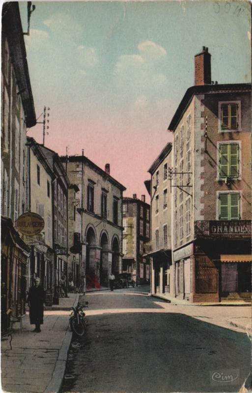Carte postale ancienne Cunlhat Grande Rue à Cunlhat