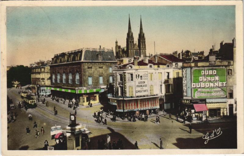 Carte postale ancienne Clermont-Ferrand Place Gaillard à Clermont-Ferrand