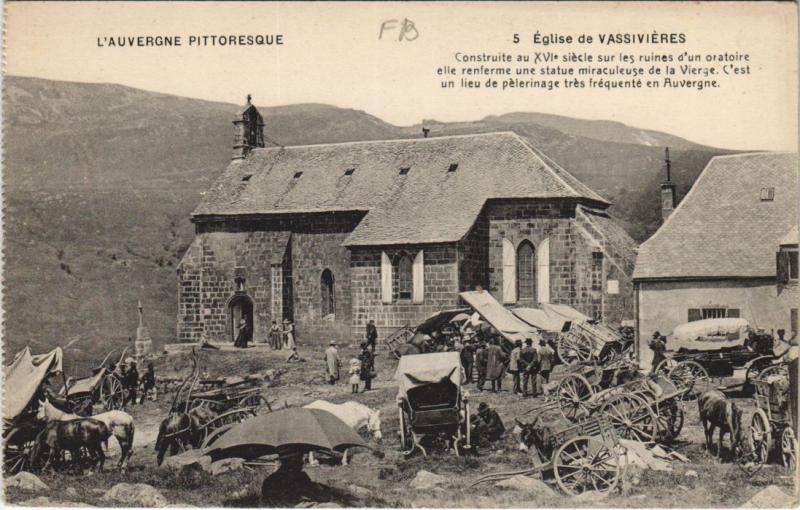 Carte postale ancienne Vassivieres Eglise