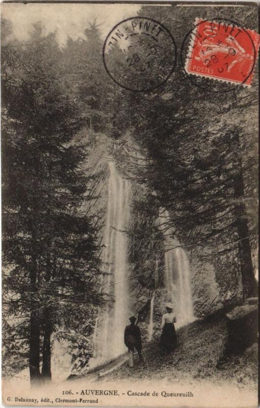 Carte postale ancienne Cascade de Queureuilh