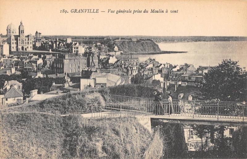 Carte postale ancienne Granville - Vue Generale Prise Du Moulin A Vent à Granville