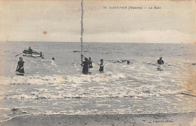 Carte postale ancienne Saint Pair - Le Bassin