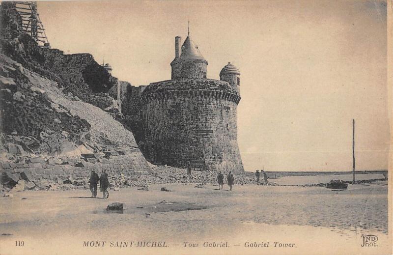 Carte postale ancienne Mont Saint Michel - Tour Gabriel
