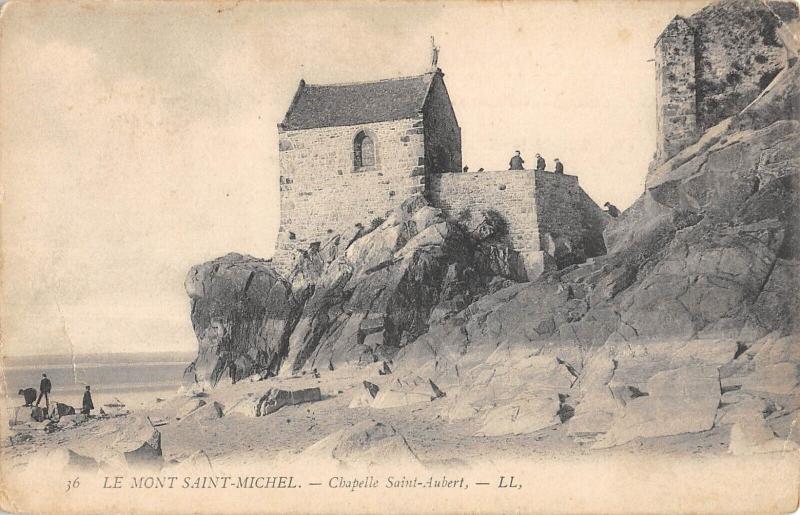 Carte postale ancienne Le Mont Saint Michel - Chapelle Saint Aubert au Mont-Saint-Michel