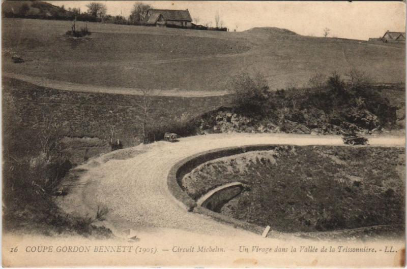 Carte postale ancienne Coupe Gordon Bennett - Circuit Michelin