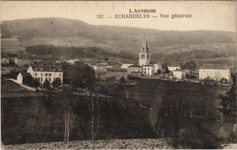 Carte postale ancienne Echandelys Vue Generale