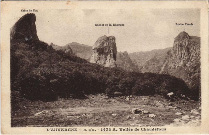 Carte postale ancienne Vallee de Chaudefour
