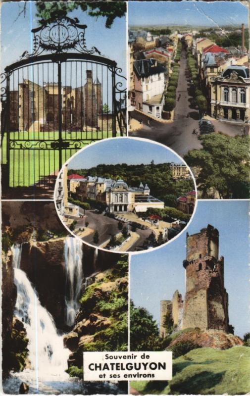 Carte postale ancienne Chatel-Guyon souvenir