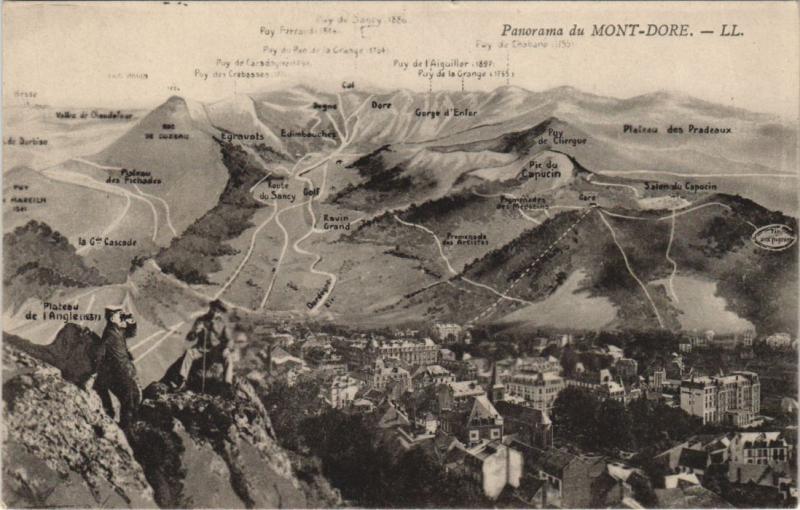 Carte postale ancienne Mont Dore panorama à Mont-Dore