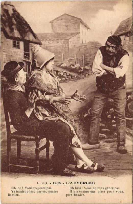 Carte postale ancienne L'Auvergne - People - Types