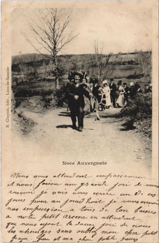 Carte postale ancienne Noce Auvergnate