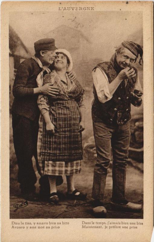 Carte postale ancienne L'Auvergne - People - Types