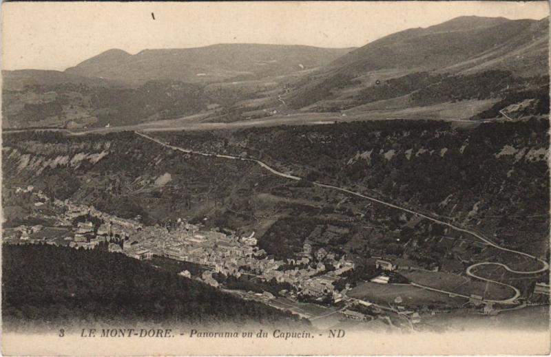 Carte postale ancienne Mont Dore panorama à Mont-Dore