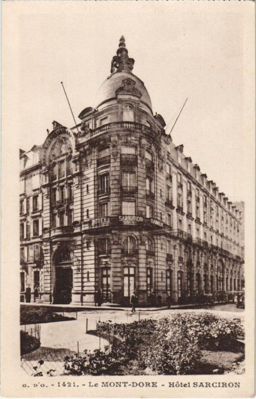 Carte postale ancienne Mont Dore Hotel Sarciron à Mont-Dore