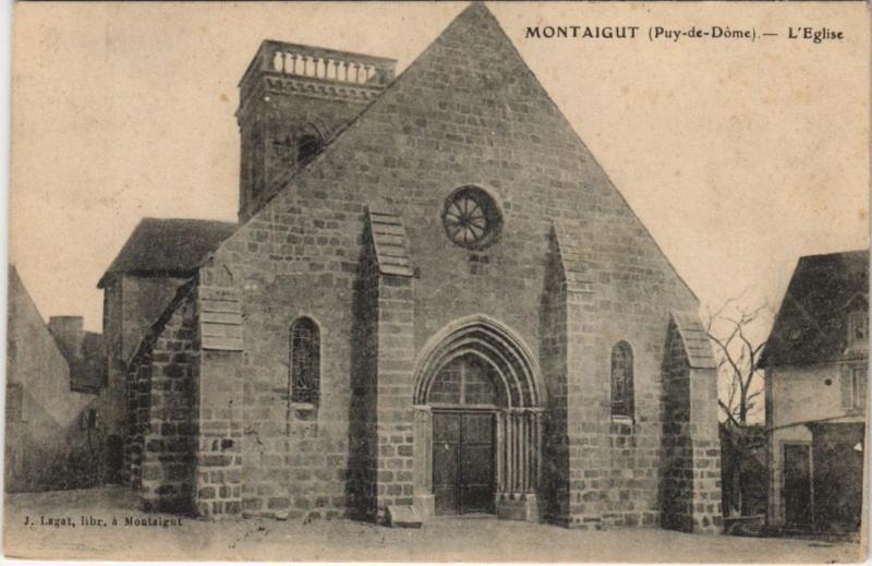 Carte postale ancienne Montaigut L'Eglise à Montaigut