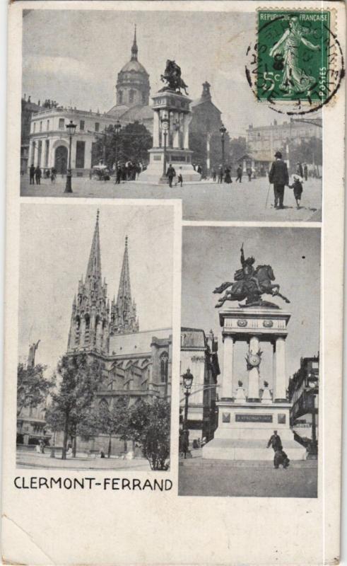 Carte postale ancienne Clermont Ferrand souvenir à Clermont-Ferrand