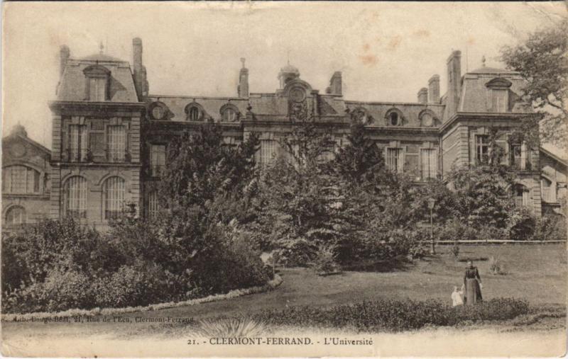 Carte postale ancienne Clermont Ferrand Universite à Clermont-Ferrand