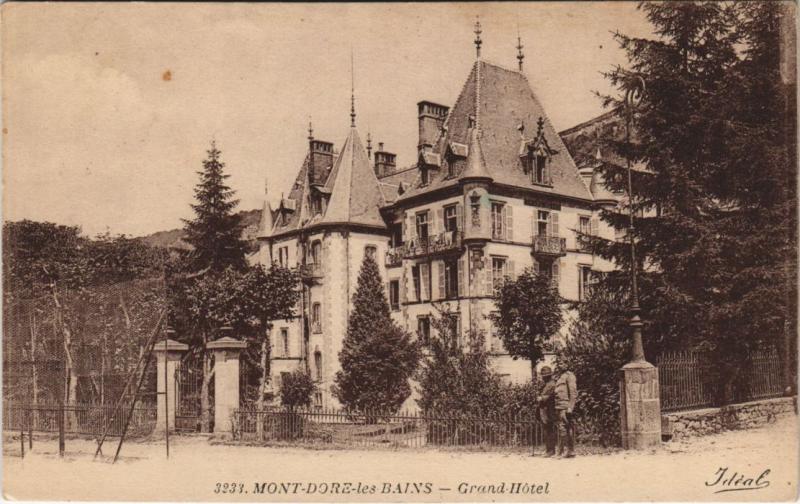 Carte postale ancienne Mont Dore Grand Hotel à Mont-Dore