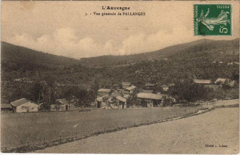 Carte postale ancienne Pallanges Vue Generale