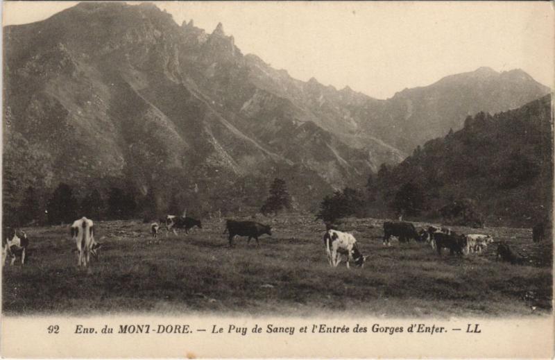 Carte postale ancienne Mont Dore Le Puy de Sancy à Mont-Dore