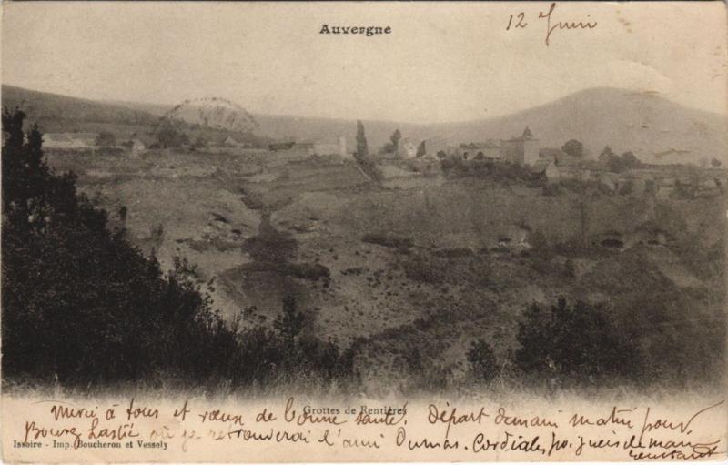 Carte postale ancienne Grottes de Rentieres