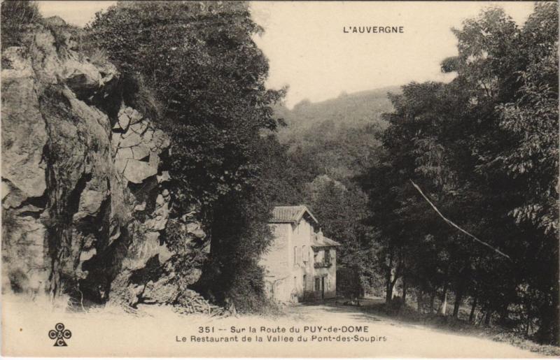 Carte postale ancienne Le Restaurant de la Vallee du Pont-des-Soupirs