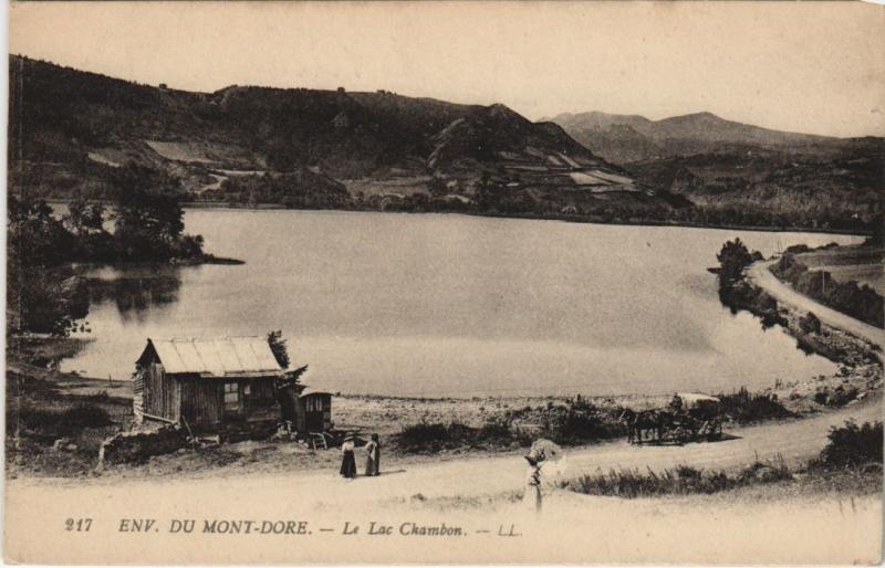 Carte postale ancienne Mont Dore Lac Chambon à Mont-Dore