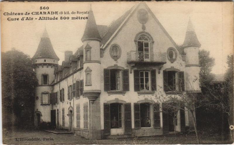 Carte postale ancienne Chateau de Charade