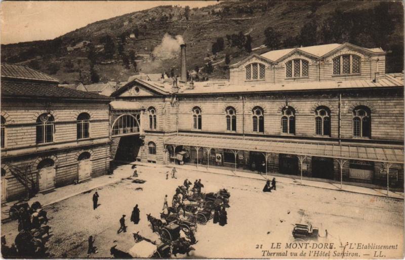 Carte postale ancienne Mont Dore Etablissement Thermal à Mont-Dore