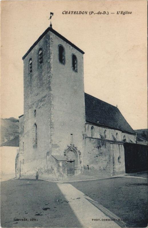 Carte postale ancienne Chateldon L'Eglise