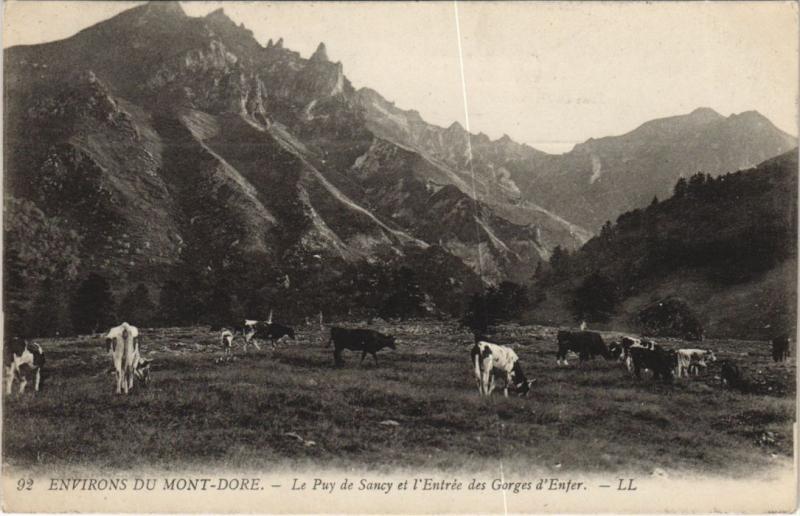 Carte postale ancienne Mont Dore Le Puy de Sancy à Mont-Dore