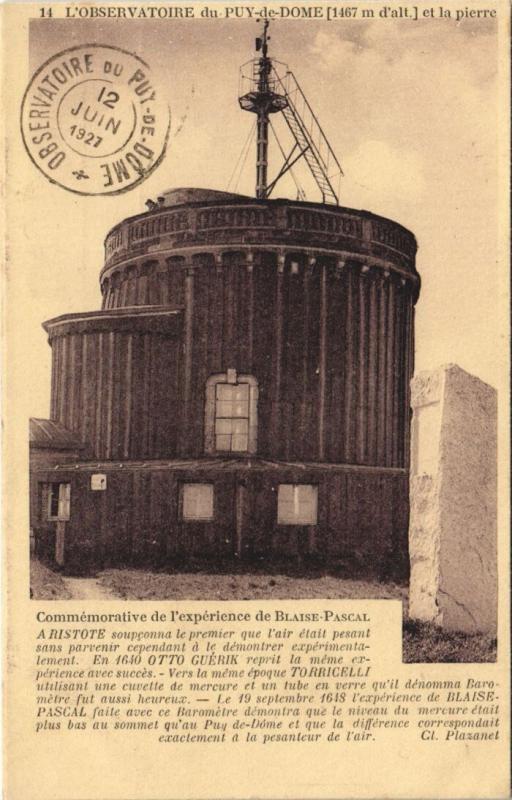Carte postale ancienne L'Observatoire du Puy de Dome