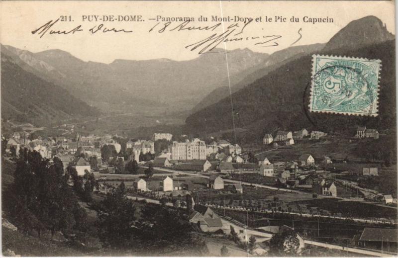 Carte postale ancienne Mont Dore panorama à Mont-Dore