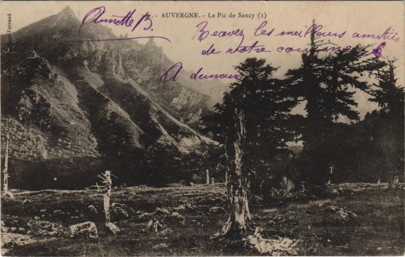 Carte postale ancienne Le Pic de Sancy