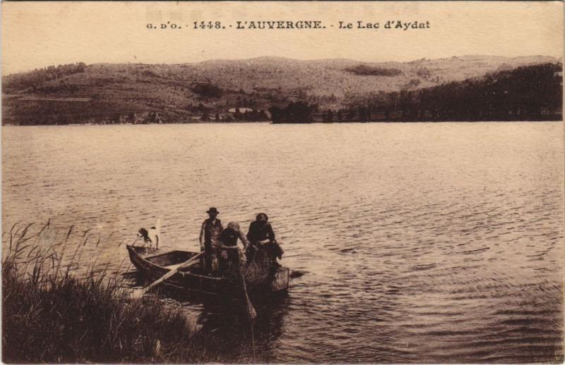 Carte postale ancienne Le Lac d'Aydat à Aydat