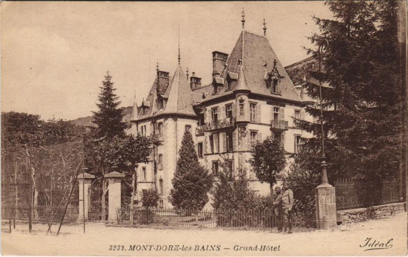 Carte postale ancienne Mont Dore Grand Hotel à Mont-Dore