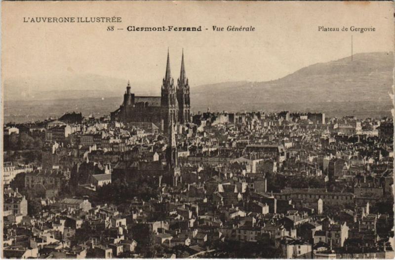 Carte postale ancienne Clermont Ferrand vue generale à Clermont-Ferrand