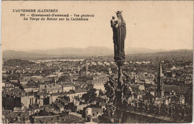 Carte postale ancienne Clermont Ferrand vue generale à Clermont-Ferrand