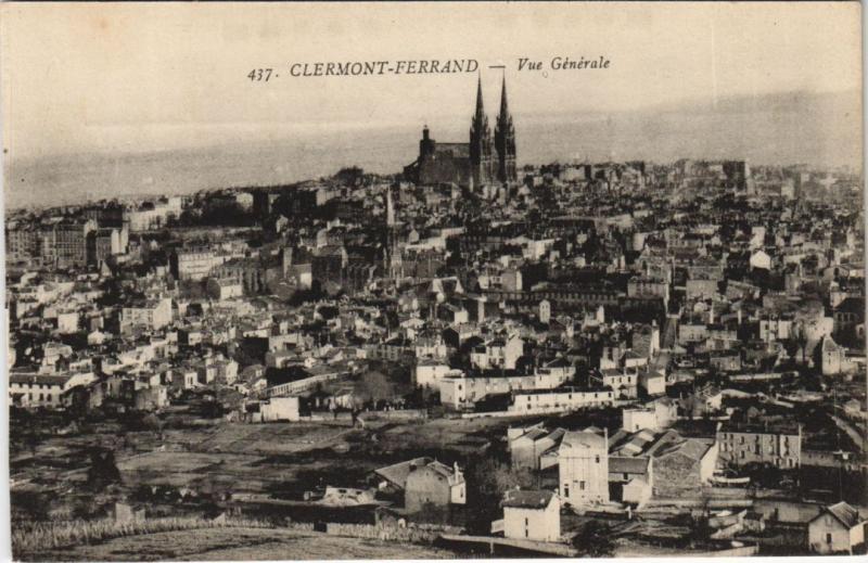 Carte postale ancienne Clermont Ferrand vue generale à Clermont-Ferrand