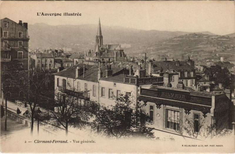 Carte postale ancienne Clermont Ferrand vue generale à Clermont-Ferrand