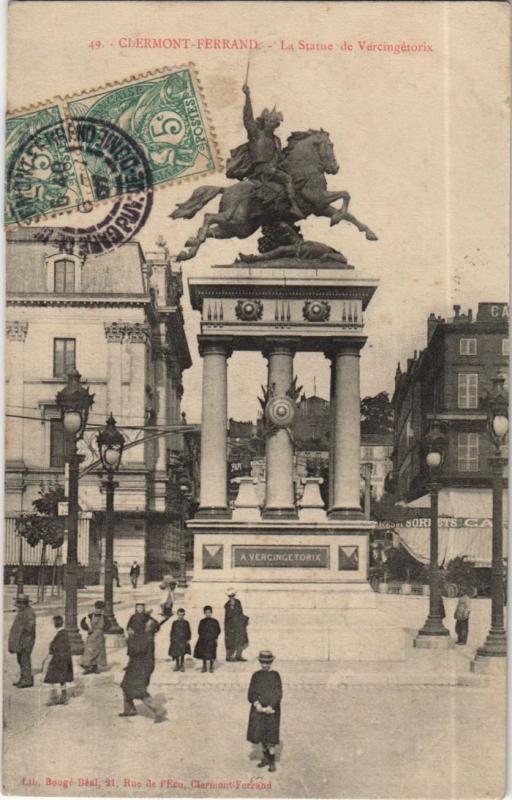 Carte postale ancienne Clermont Ferrand Statue de Vercingetorix à Clermont-Ferrand