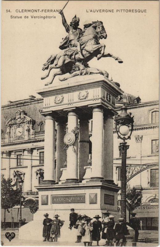 Carte postale ancienne Clermont Ferrand Statue de Vercingetorix à Clermont-Ferrand
