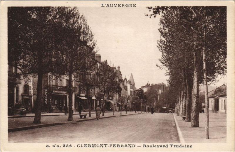 Carte postale ancienne Clermont Ferrand Boulevard Trudaine à Clermont-Ferrand