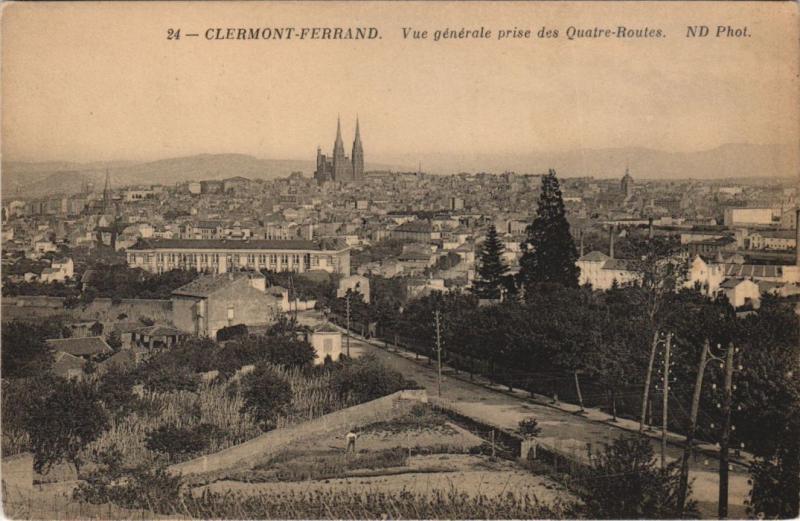 Carte postale ancienne Clermont Ferrand vue generale à Clermont-Ferrand
