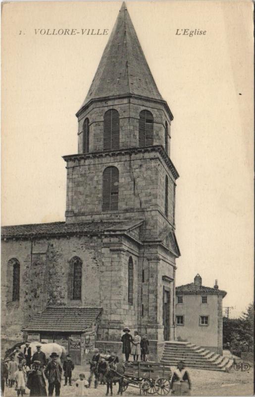 Carte postale ancienne Vollore-Ville L'Eglise à Vollore-Ville